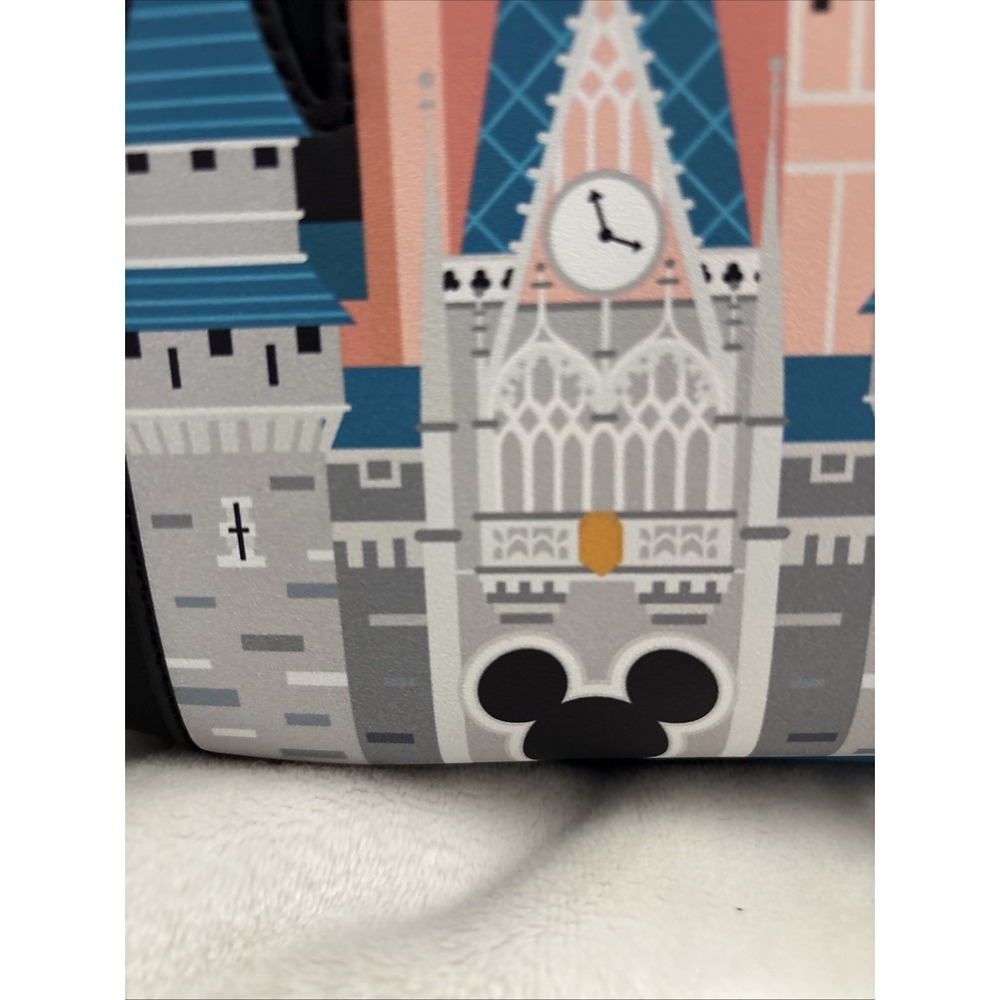 NWT Loungefly Disney Parks light Up Fireworks Cinderella Castle Backpack WOW! - Picture 10 of 11